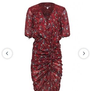 Veronica Beard - red patterned, designer dress. Size 4.